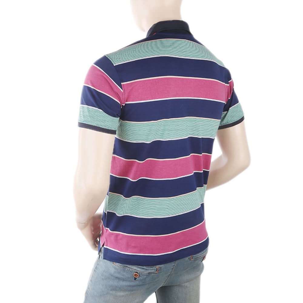 Men's Yarn Dyed Half Sleeves Polo T-Shirt - Multi, Men, T-Shirts And Polos, Chase Value, Chase Value