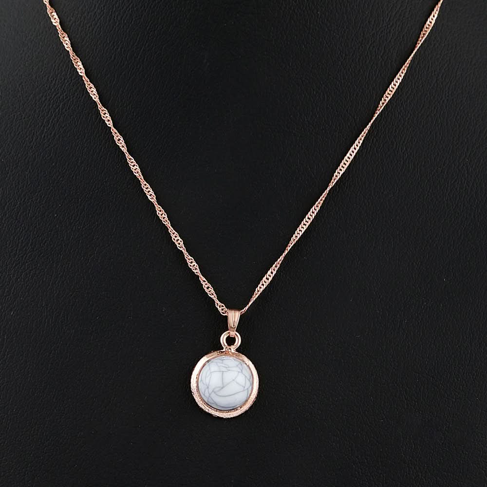 Women's Fancy Locket Set - Golden - White - test-store-for-chase-value