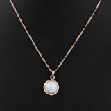 Women's Fancy Locket Set - Golden - White - test-store-for-chase-value