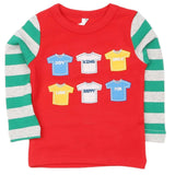 Boys Full Sleeves T-Shirt - Red, Kids, Boys T-Shirts, Chase Value, Chase Value
