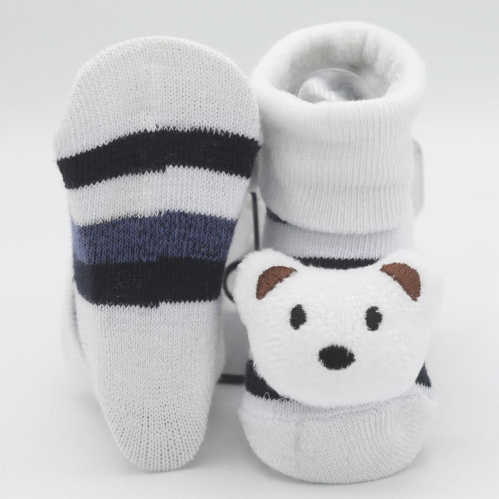 Newborn Booties (RA181) - White, Kids, NB Shoes And Socks, Chase Value, Chase Value