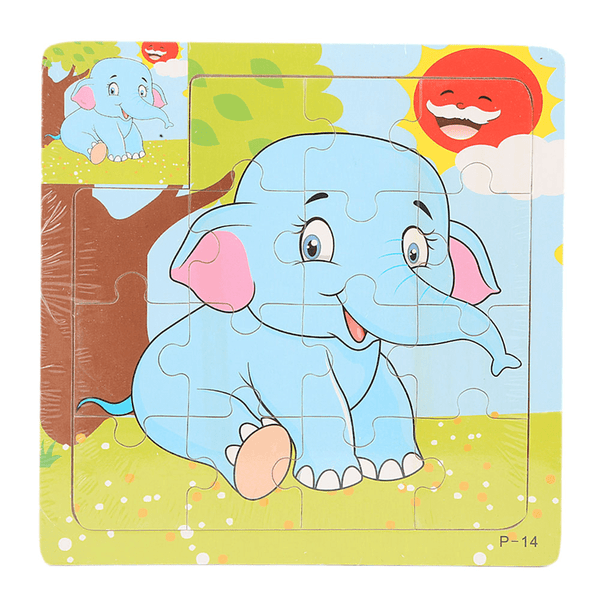 Wooden Elephant Puzzle - Multi - test-store-for-chase-value