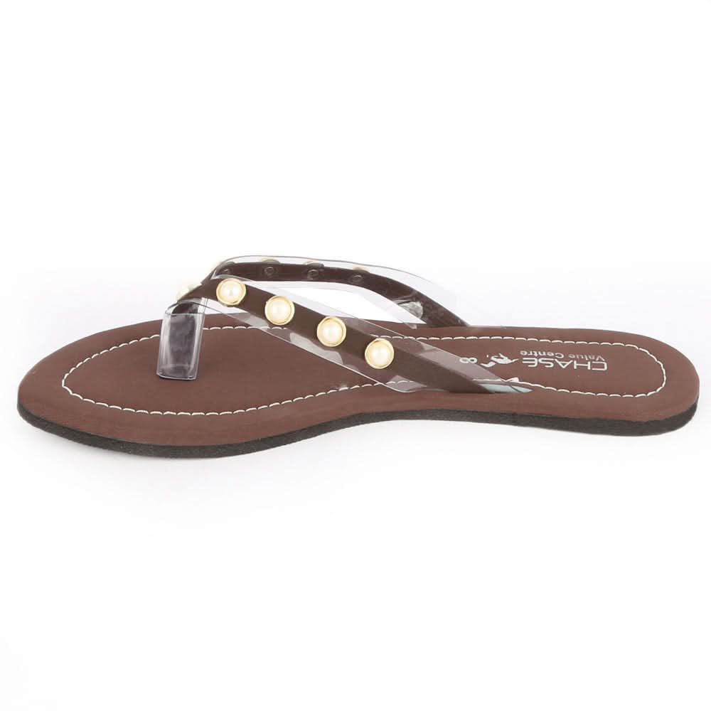 Girls Slippers J-527-A - Coffee, Kids, Girls Slippers, Chase Value, Chase Value