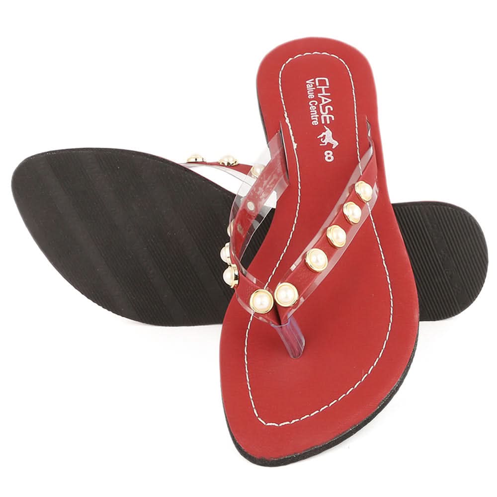 Women's Slipper J-527 - Maroon, Women, Slippers, Chase Value, Chase Value