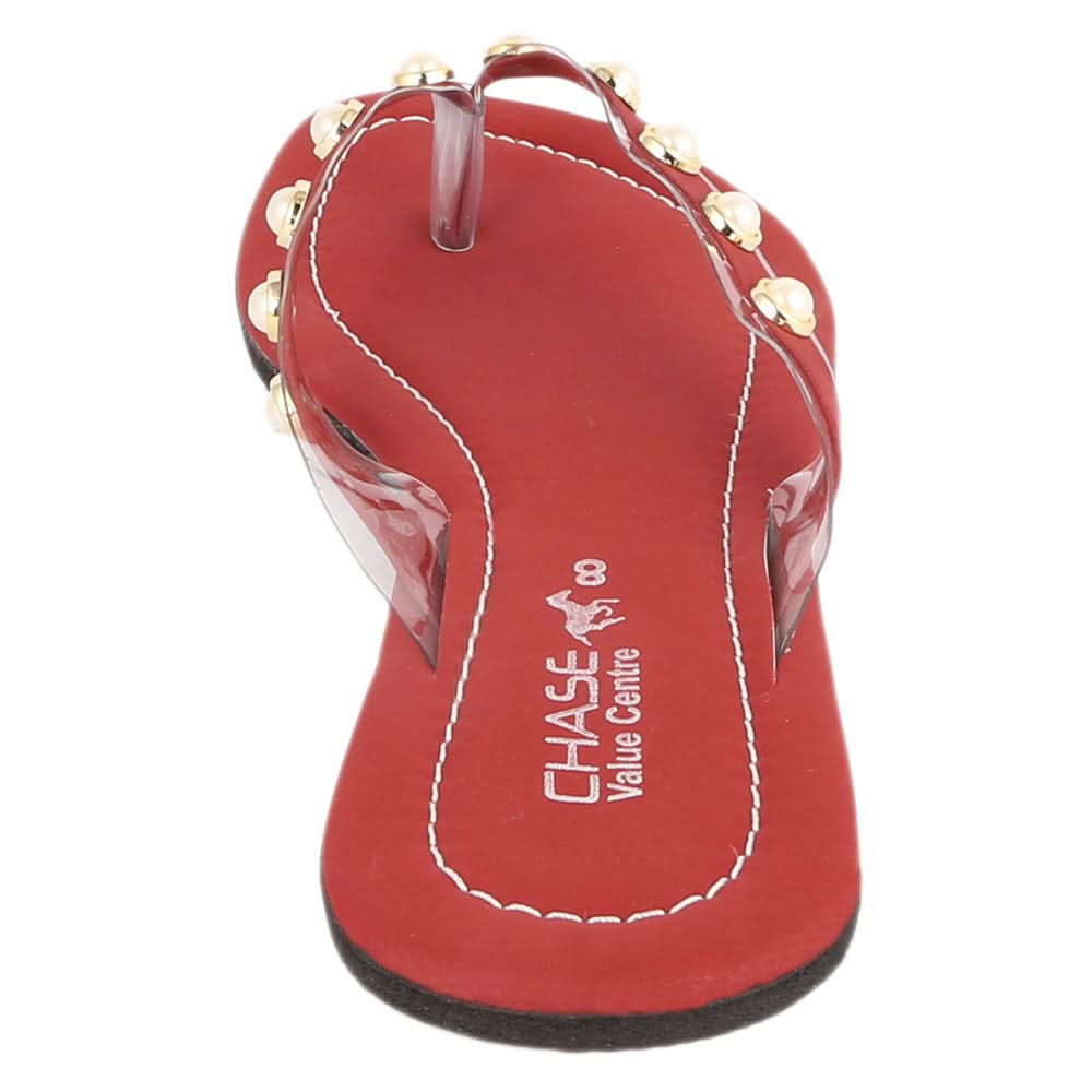 Women's Slipper J-527 - Maroon, Women, Slippers, Chase Value, Chase Value