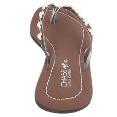 Girls Slippers J-527-A - Coffee, Kids, Girls Slippers, Chase Value, Chase Value