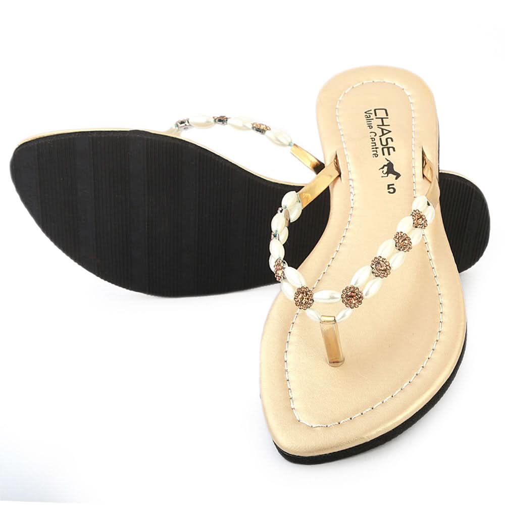 Girls Slippers J-530-A - Golden, Kids, Girls Slippers, Chase Value, Chase Value