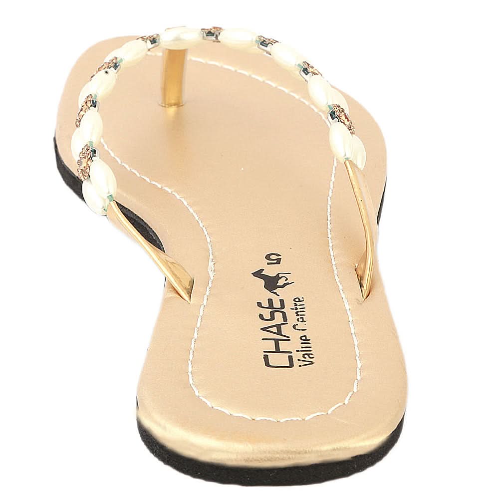 Girls Slippers J-528-A - Golden, Kids, Girls Slippers, Chase Value, Chase Value