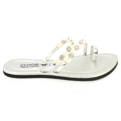 Girls Slippers J-530-A - Silver, Kids, Girls Slippers, Chase Value, Chase Value
