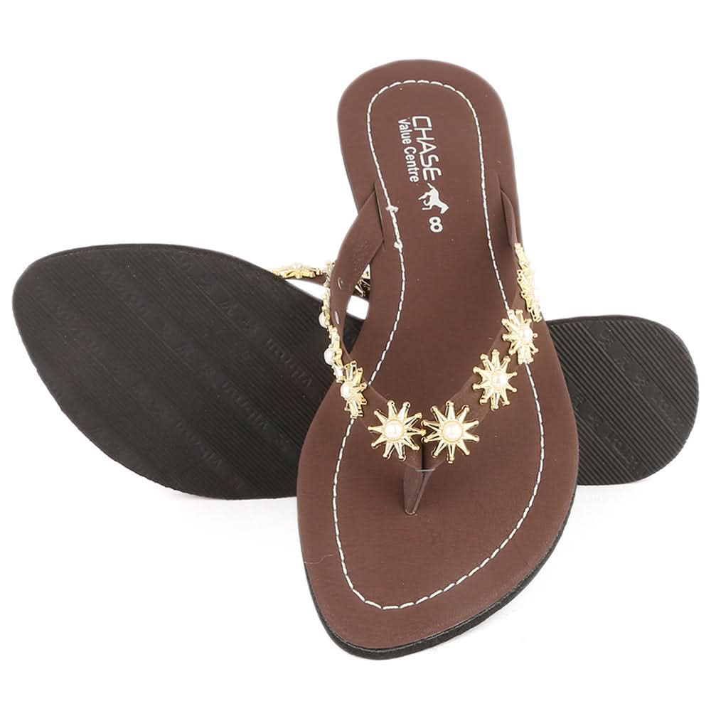 Women's Slipper J-533 - Brown, Women, Slippers, Chase Value, Chase Value