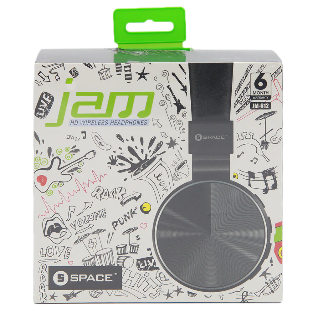 SPACE Jam Wireless Headphone – Black, Home & Lifestyle, Hand Free / Head Phones, Chase Value, Chase Value
