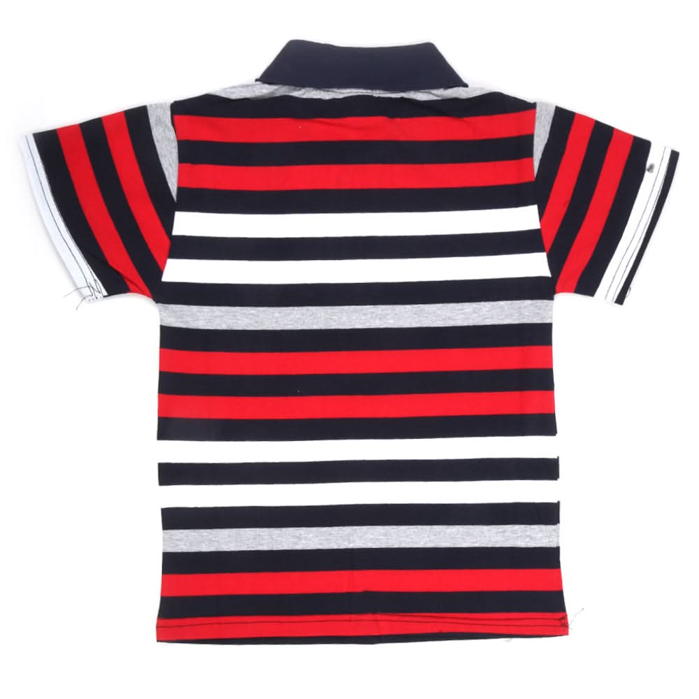 Boys Yarn Dyed T-Shirt - Red, Kids, Boys T-Shirts, Chase Value, Chase Value