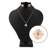 Women's Fancy Locket Set - Golden - test-store-for-chase-value