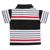 Newborn Boys Yarn Dyed T-Shirt - Black, Kids, NB Boys Shirts And T-Shirts, Chase Value, Chase Value