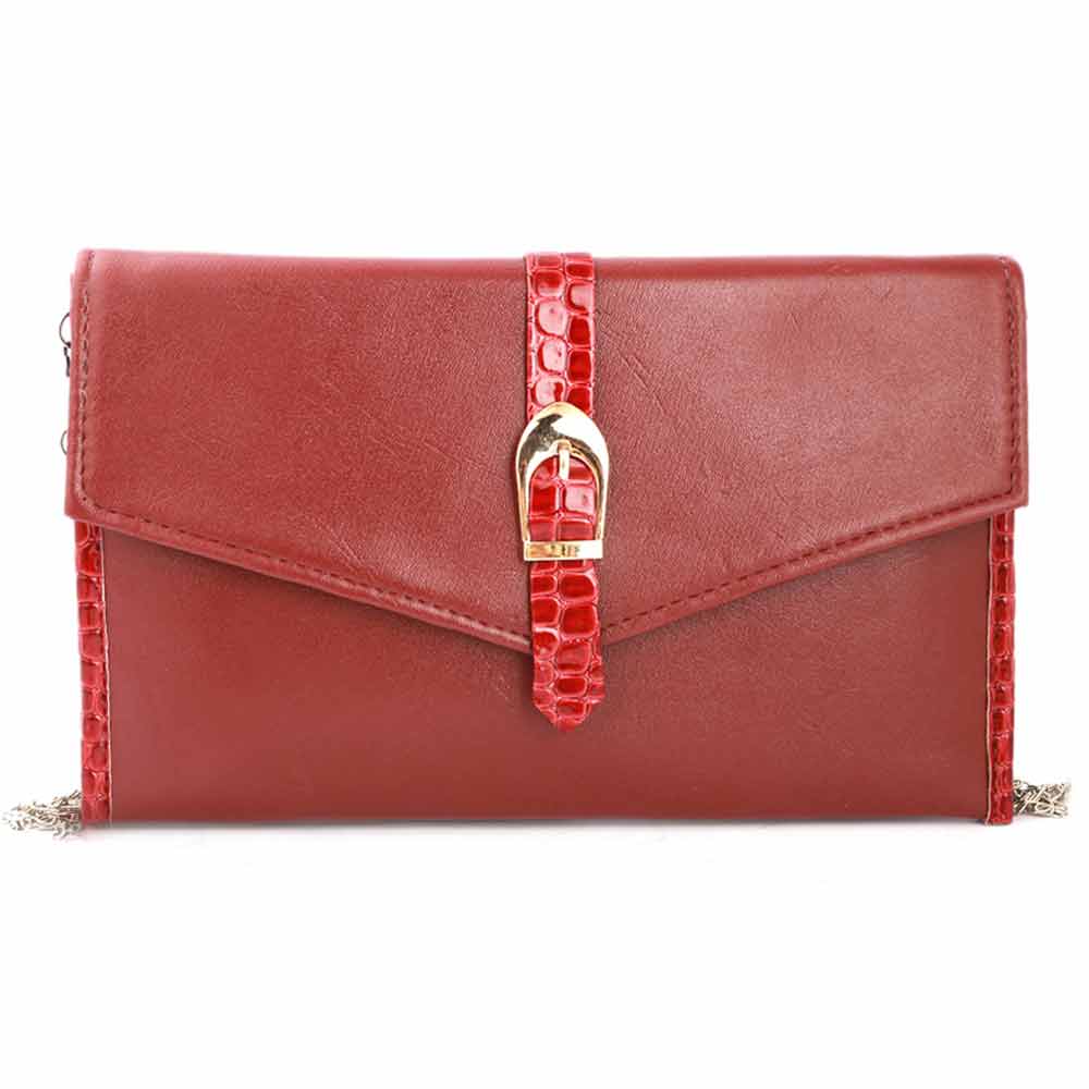 Women's Clutch (K-2065) - Maroon, Women, Clutches, Chase Value, Chase Value