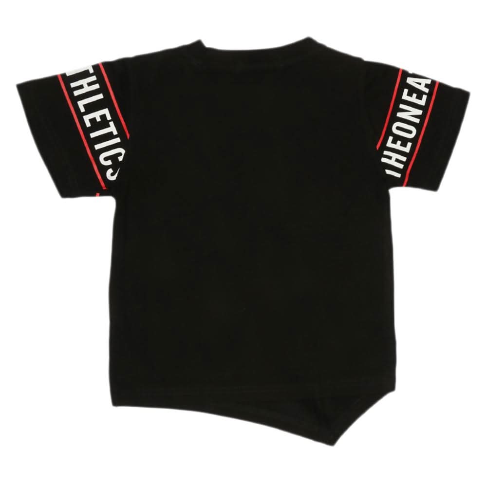 Boys Half Sleeves T-Shirt - Black, Kids, Boys T-Shirts, Chase Value, Chase Value