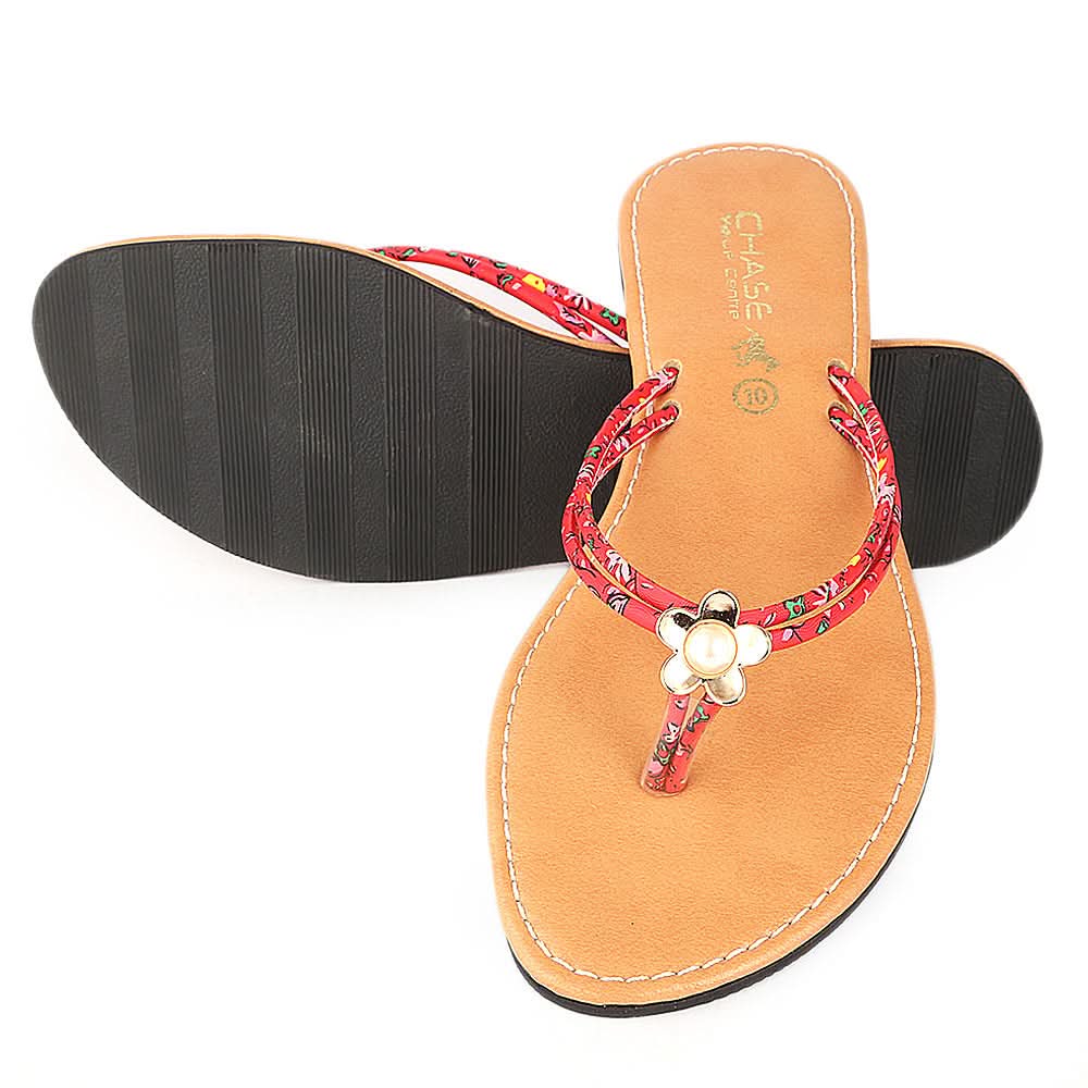 Women's Slipper (KL-035) - Red - test-store-for-chase-value