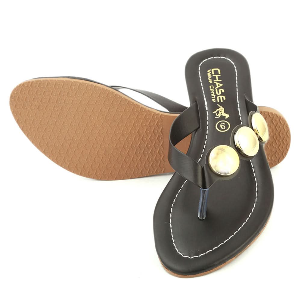Women's Slipper (KL-052) - Black, Women, Slippers, Chase Value, Chase Value