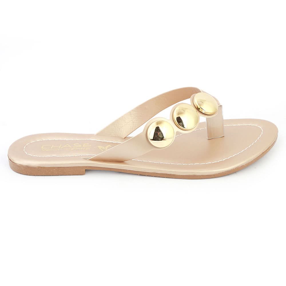 Women's Slipper (KL-052) - Golden, Women, Slippers, Chase Value, Chase Value