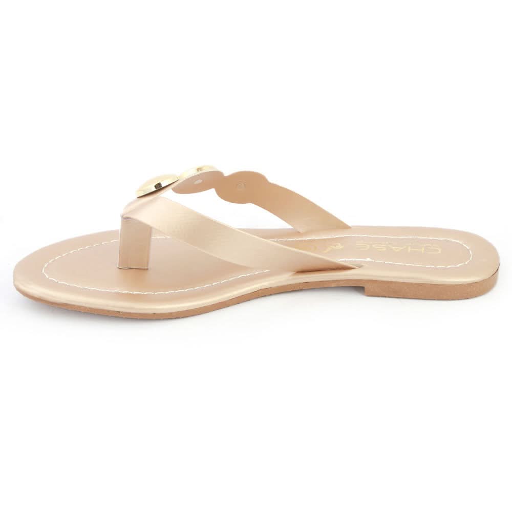 Women's Slipper (KL-052) - Golden, Women, Slippers, Chase Value, Chase Value