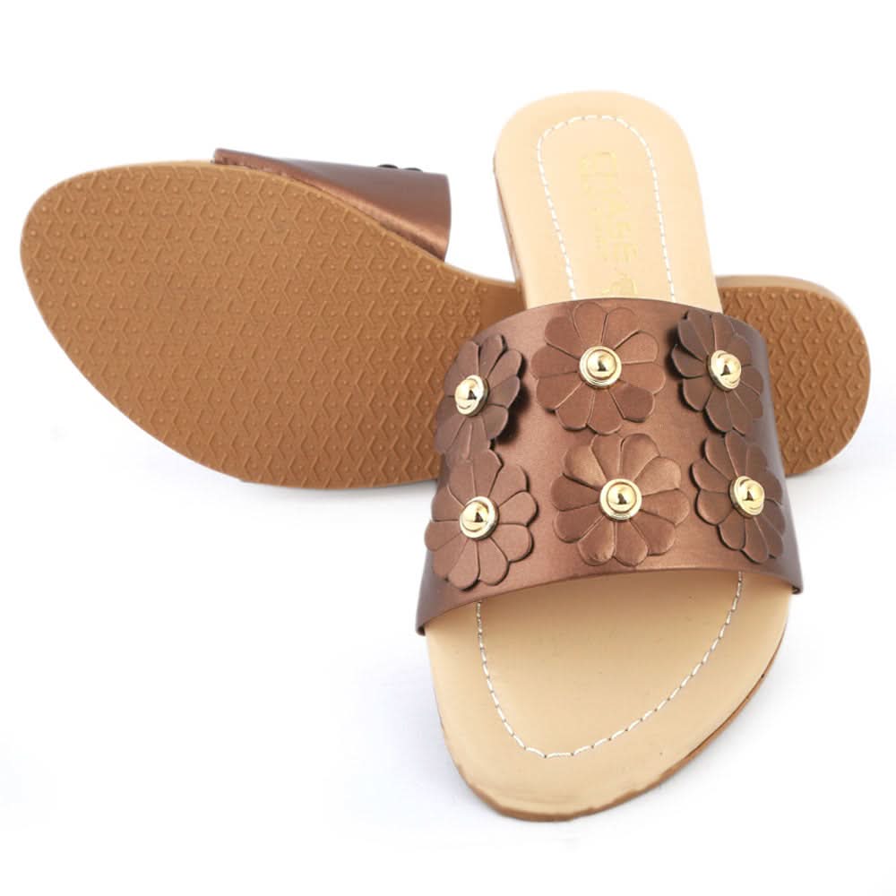 Women's Slipper (KL-053) - Brown, Women, Slippers, Chase Value, Chase Value