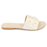 Women's Slipper (KL-053) - White, Women, Slippers, Chase Value, Chase Value