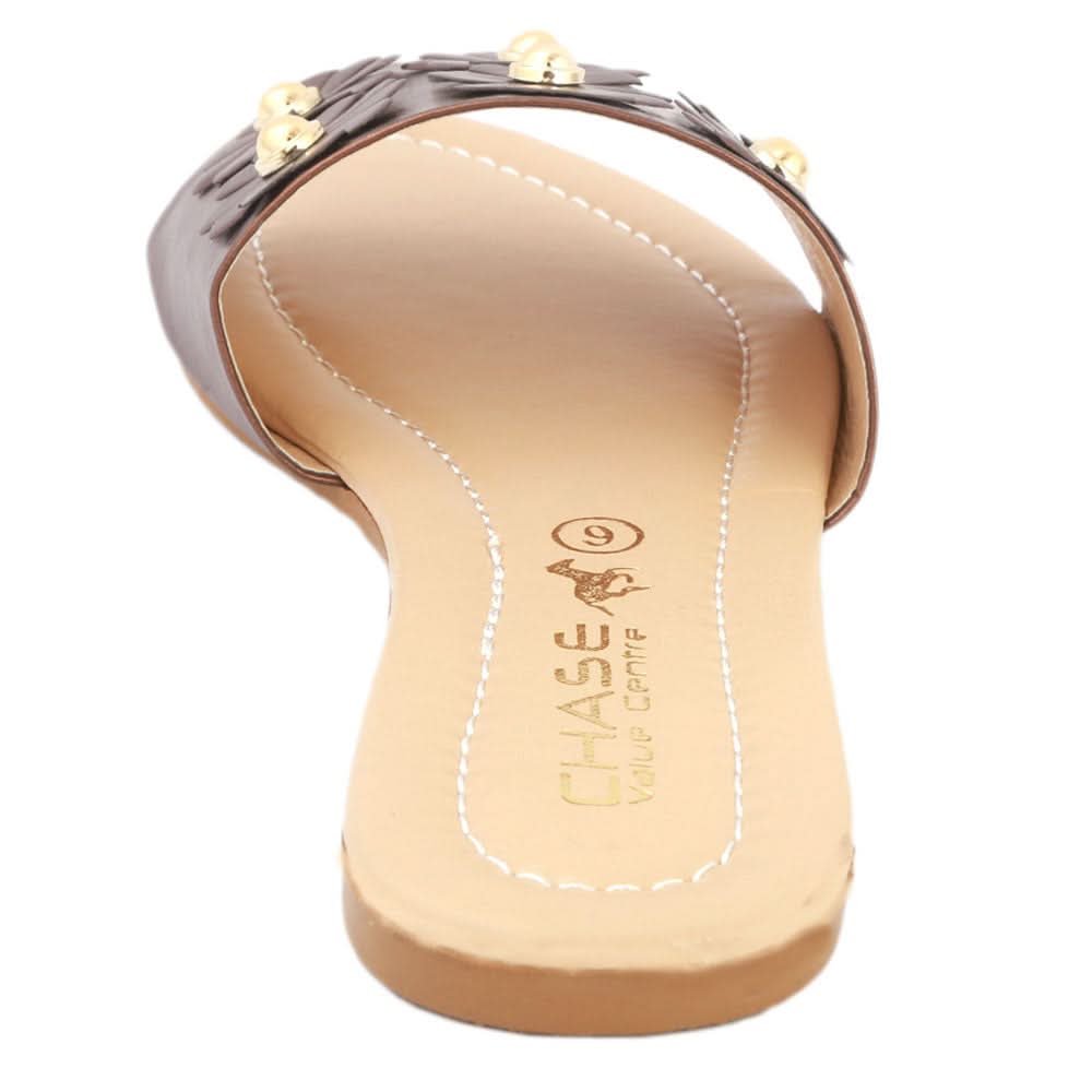 Women's Slipper (KL-053) - Brown, Women, Slippers, Chase Value, Chase Value