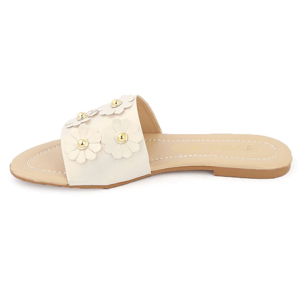 Women's Slipper (KL-053) - White, Women, Slippers, Chase Value, Chase Value