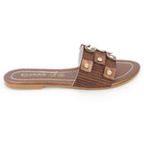 Women's Slipper (KL-054) - Brown, Women, Slippers, Chase Value, Chase Value