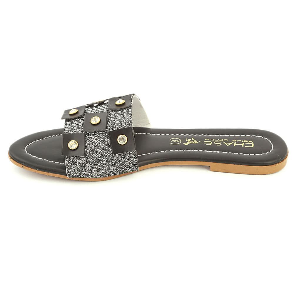 Women's Slipper (KL-054) - Black, Women, Slippers, Chase Value, Chase Value