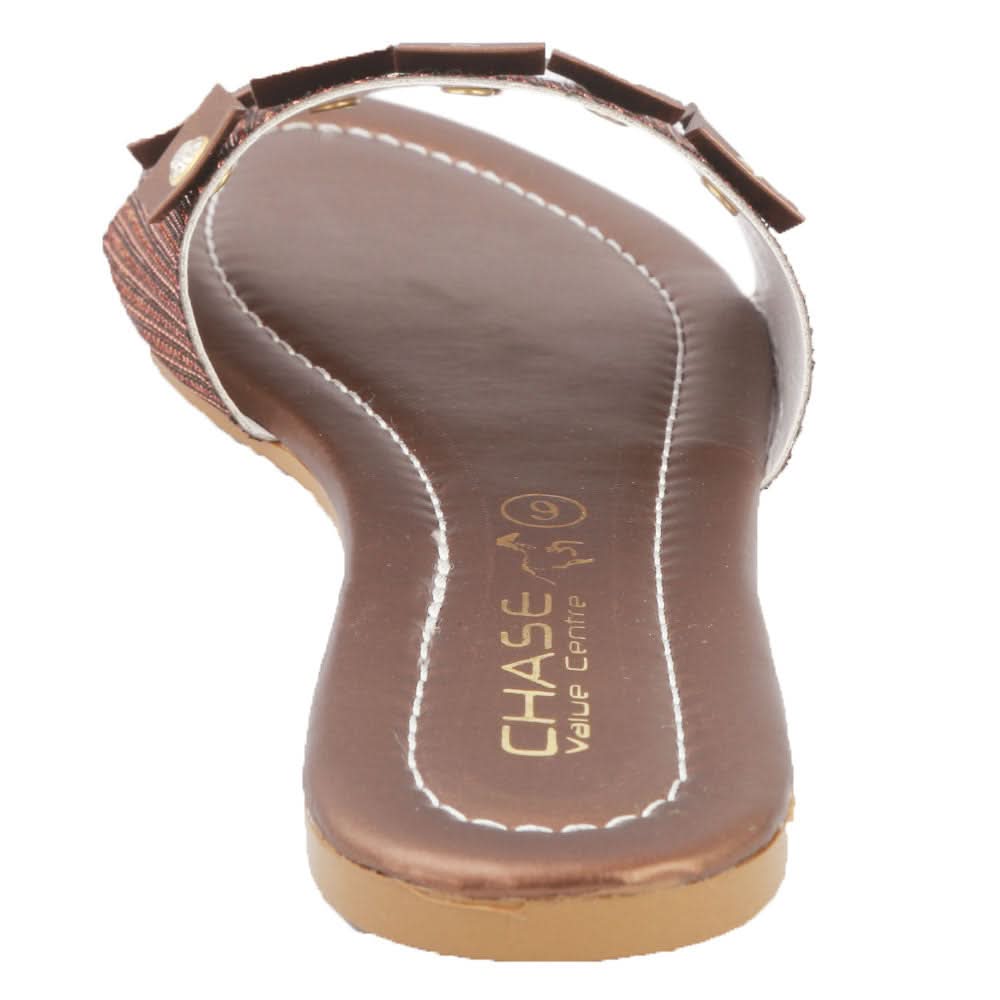 Women's Slipper (KL-054) - Brown, Women, Slippers, Chase Value, Chase Value