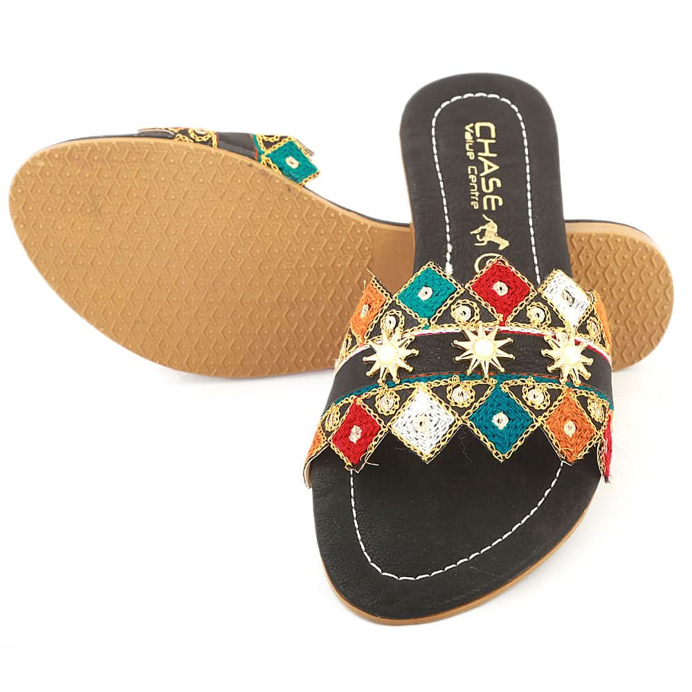 Women's Slipper (KL-055) - Black, Women, Slippers, Chase Value, Chase Value