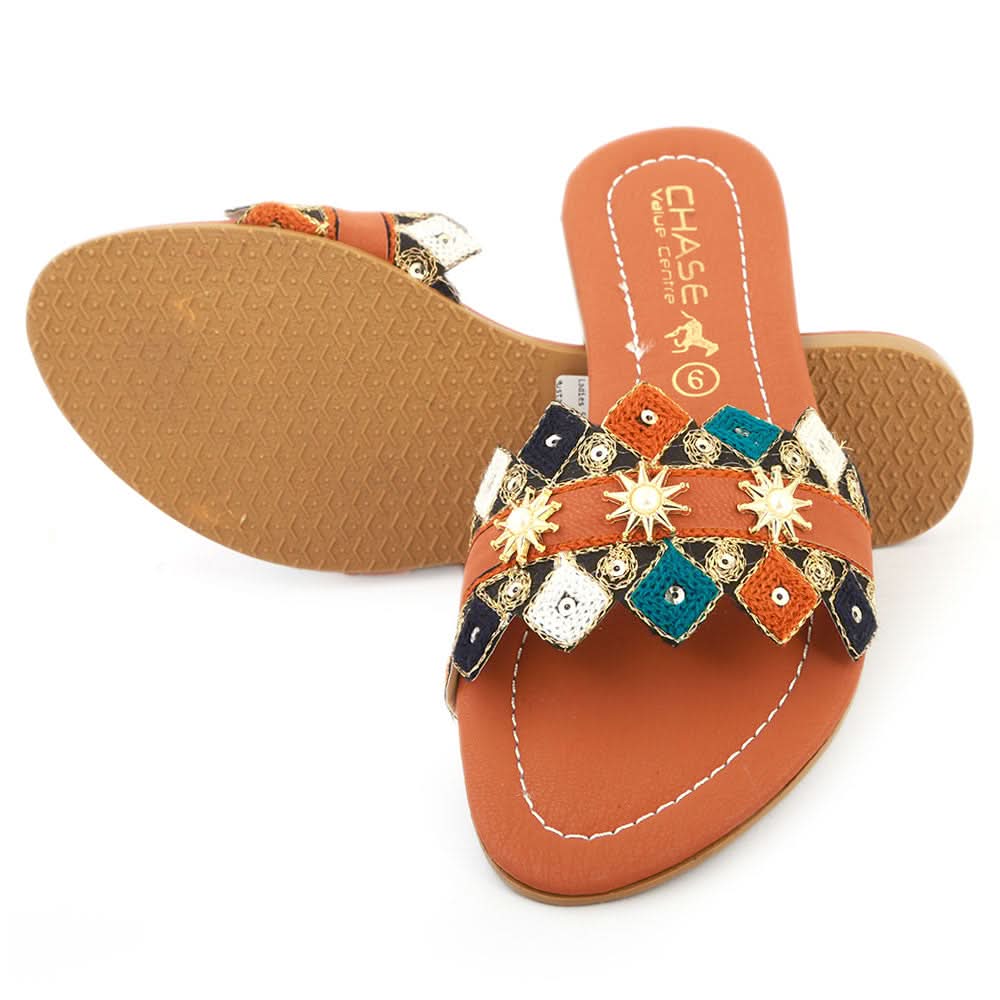Women's Slipper (KL-055) - Mustard, Women, Slippers, Chase Value, Chase Value