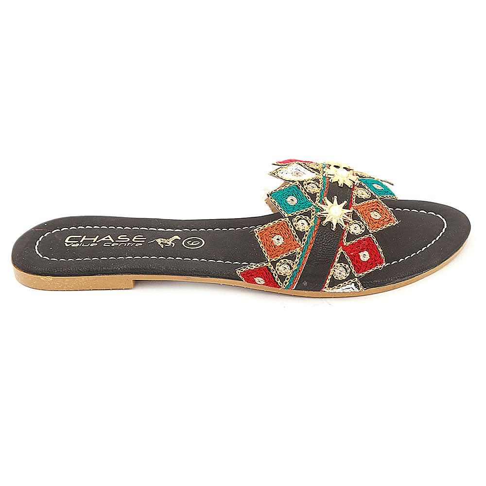 Women's Slipper (KL-055) - Black, Women, Slippers, Chase Value, Chase Value