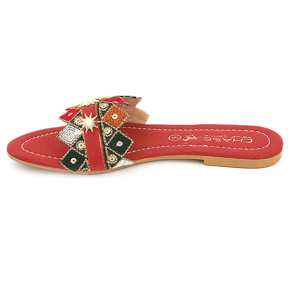 Women's Slipper (KL-055) - Maroon, Women, Slippers, Chase Value, Chase Value