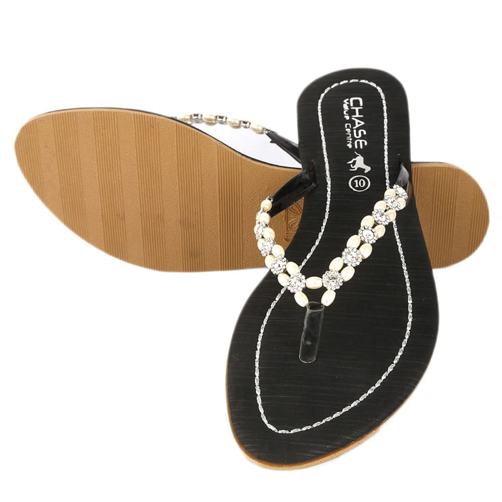 Women's Slipper (KL-05) - Black - test-store-for-chase-value