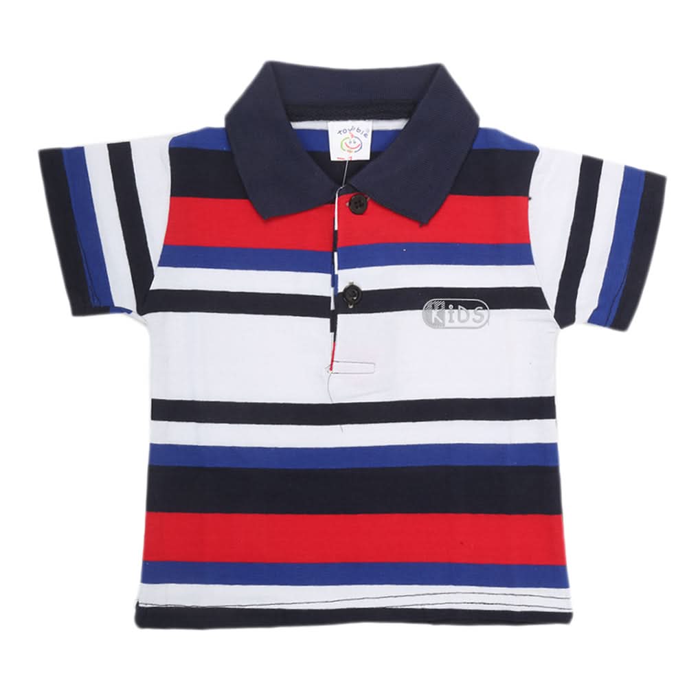 Newborn Boys Yarn Dyed T-Shirt - Royal Blue, Kids, NB Boys Shirts And T-Shirts, Chase Value, Chase Value