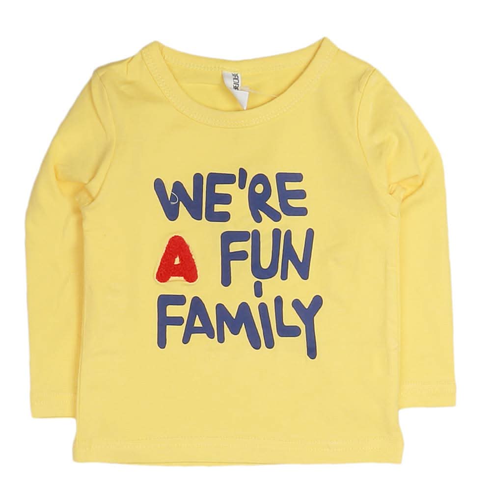 Boys Full Sleeves T-Shirt - Yellow, Kids, Boys T-Shirts, Chase Value, Chase Value