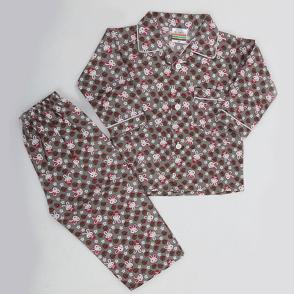 Boys Full Sleeves Night Suit - Grey, Kids, Boys Sets And Suits, Chase Value, Chase Value