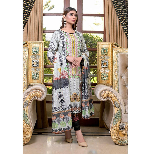 Khaddi Digital Printed & Embroidered 3 Pcs Un-Stitched Suit - 3, Women, 3Pcs Shalwar Suit, Emage Textiles, Chase Value