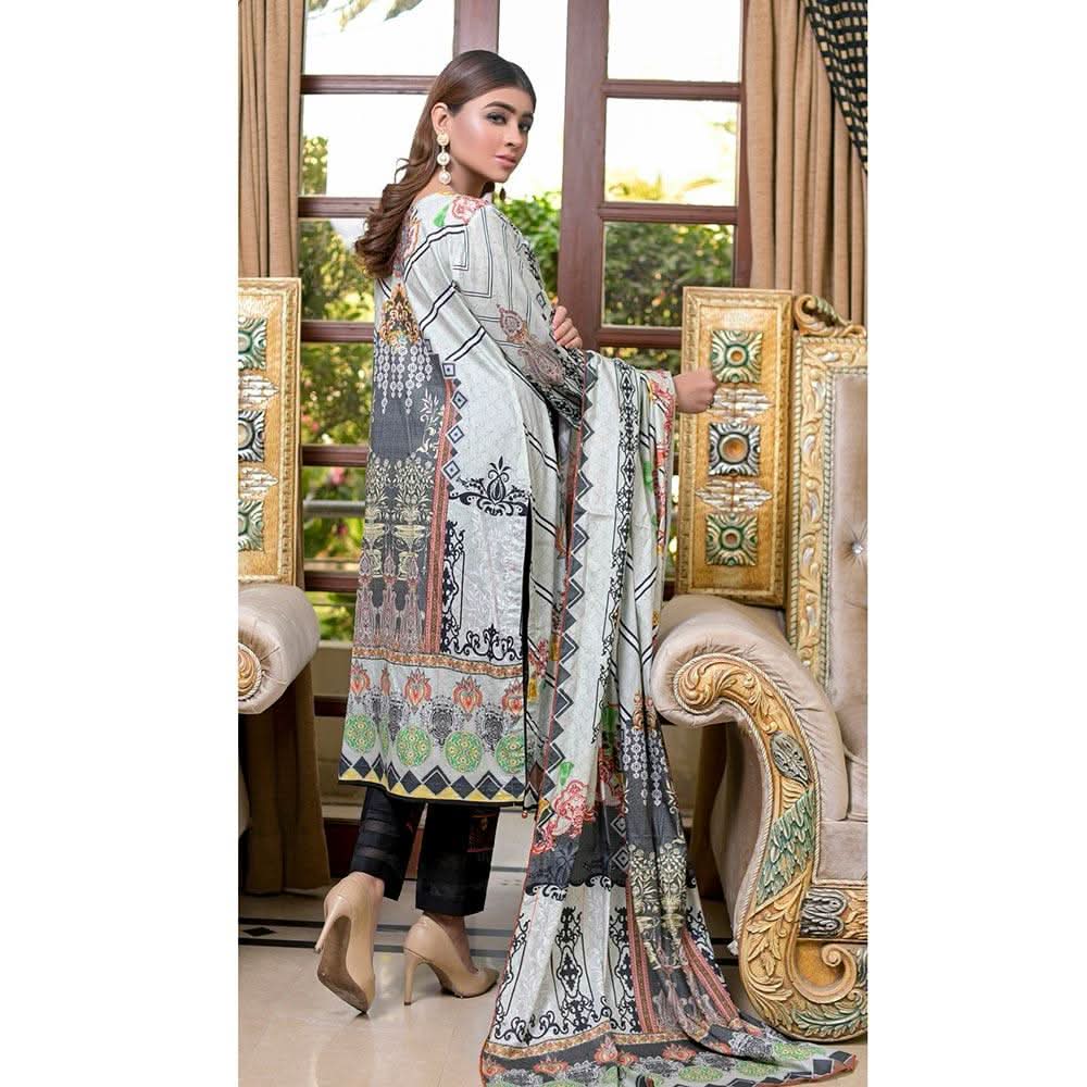 Khaddi Digital Printed & Embroidered 3 Pcs Un-Stitched Suit - 3, Women, 3Pcs Shalwar Suit, Emage Textiles, Chase Value