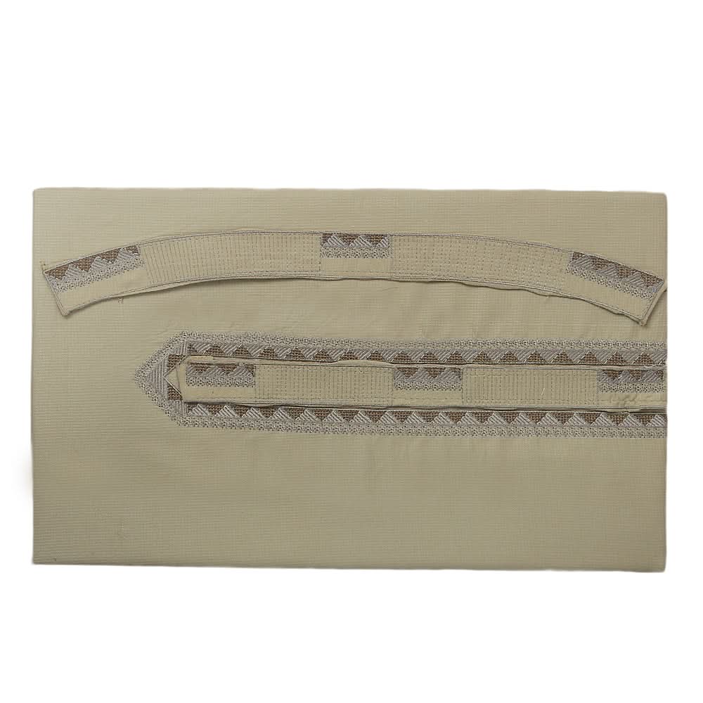 Men's CVC Embroidered Un-Stitched Suit - Khaki, Men, Unstitched Fabric, Chase Value, Chase Value