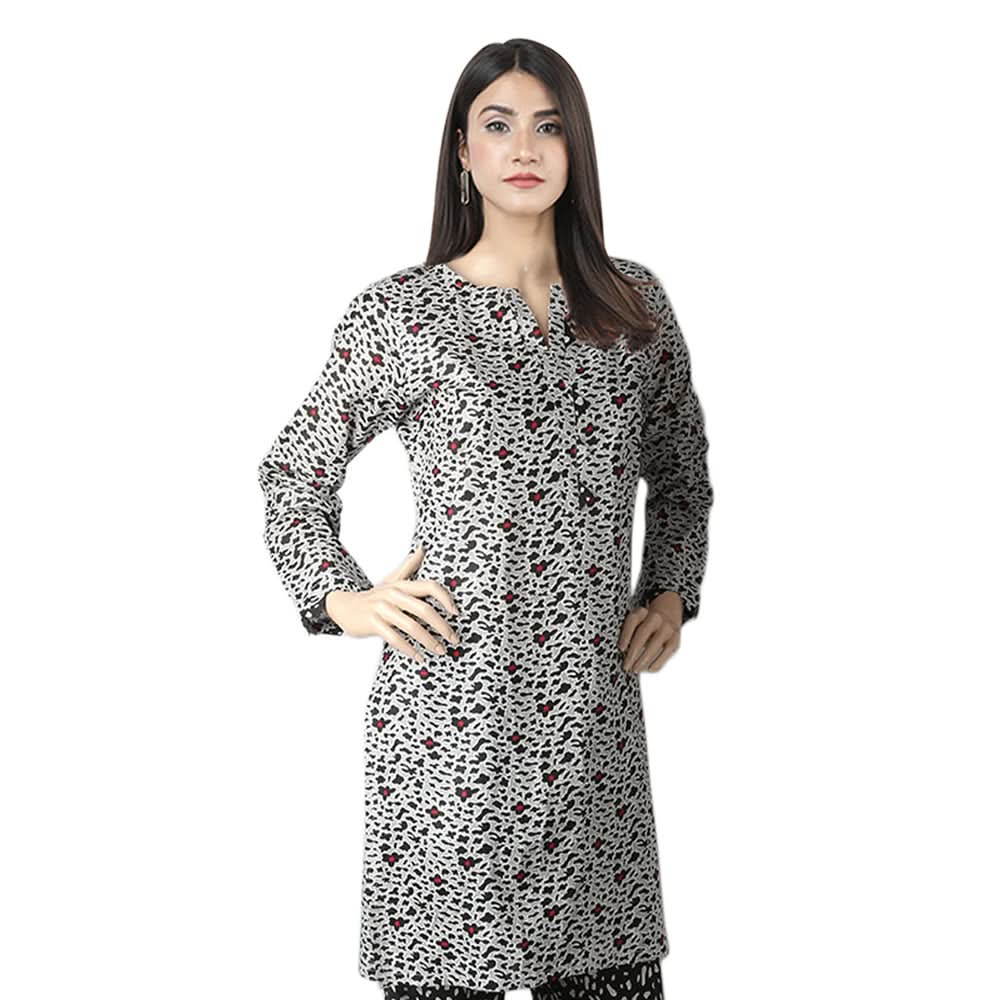 Mahnoor Printed Un-Stitched 1pcs Cotton Kurti - 13, Women, Unstitched Kurti, United Textiles, Chase Value