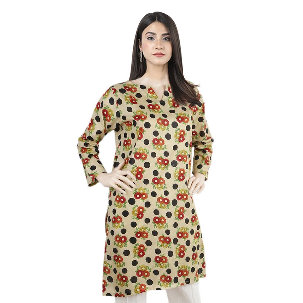 Mahnoor Printed Un-Stitched 1pcs Cotton Kurti - 07, Women, Unstitched Kurti, United Textiles, Chase Value