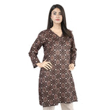 Mahnoor Printed Un-Stitched 1pcs Cotton Kurti - 04, Women, Unstitched Kurti, United Textiles, Chase Value