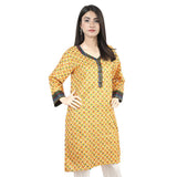 Mahnoor Printed Un-Stitched 1pcs Cotton Kurti - 10, Women, Unstitched Kurti, United Textiles, Chase Value