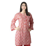 Mahnoor Printed Un-Stitched 1pcs Cotton Kurti - 11, Women, Unstitched Kurti, United Textiles, Chase Value