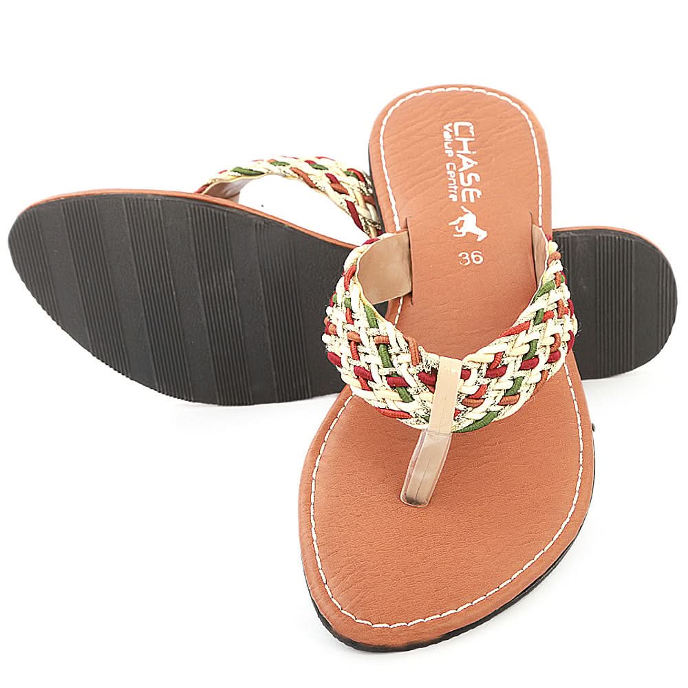 Women's Slipper (L-44) - Fawn, Women, Slippers, Chase Value, Chase Value
