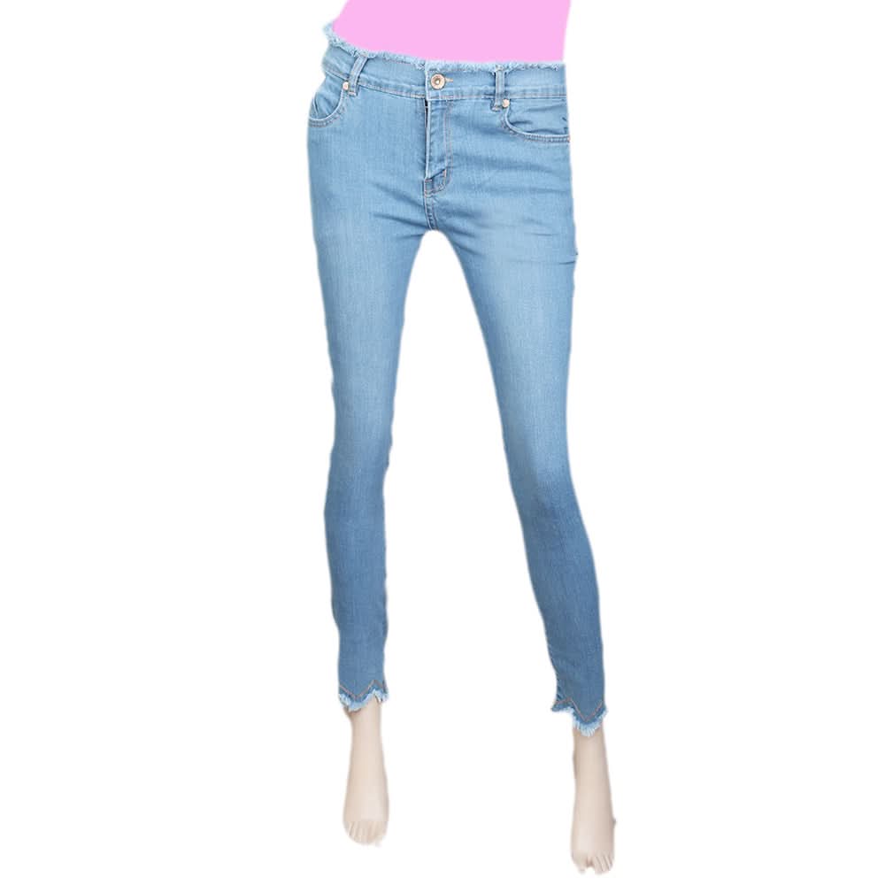 Women's Denim Pant - Light Blue, Women, Pants & Tights, Chase Value, Chase Value