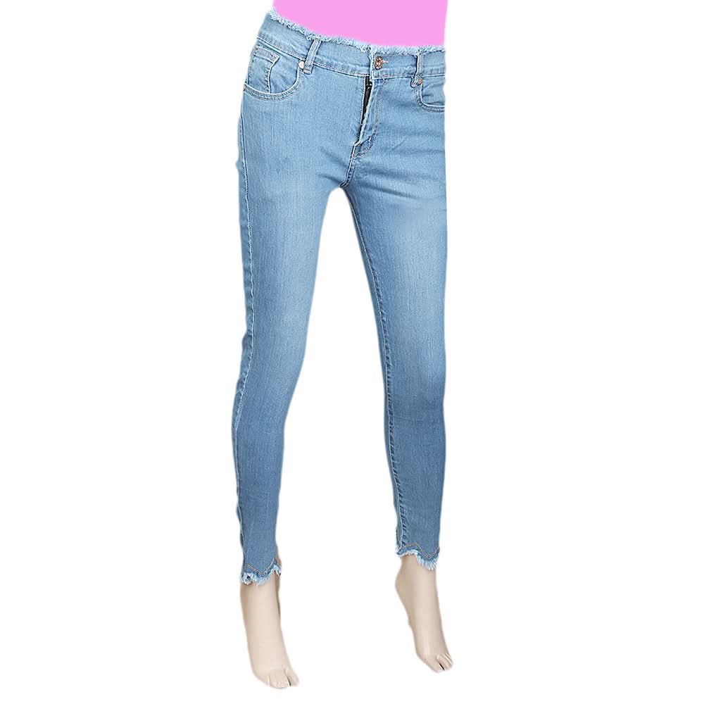 Women's Denim Pant - Light Blue, Women, Pants & Tights, Chase Value, Chase Value